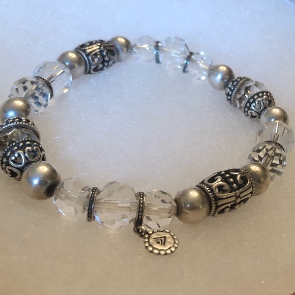 Silpada Sterling & Glass Stretch Bracelet B2413 - Picture 6 of 15